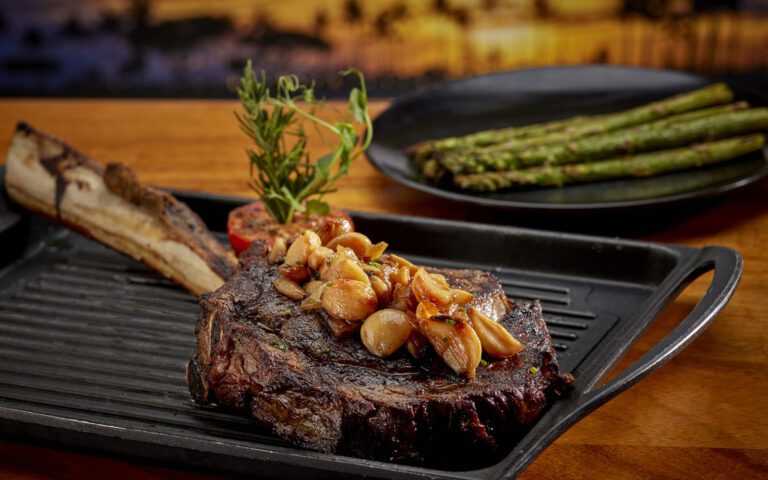 A photo of steak at the Bali Oceanfront