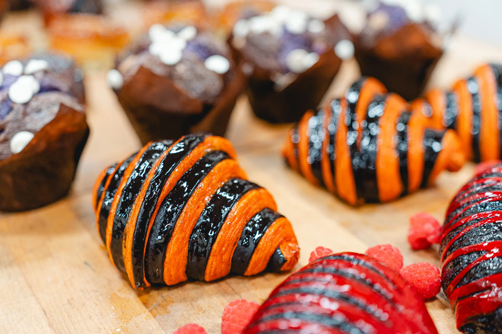 assorted halloween pastries