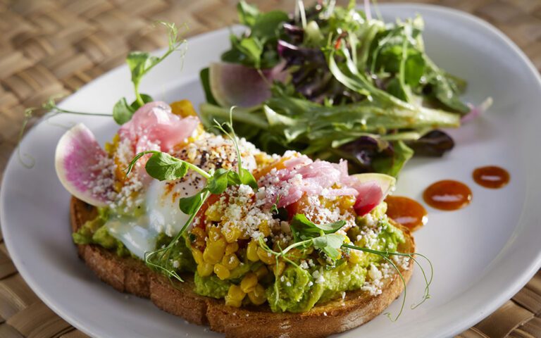 Avocado Toast at Tropics Bar & Grill