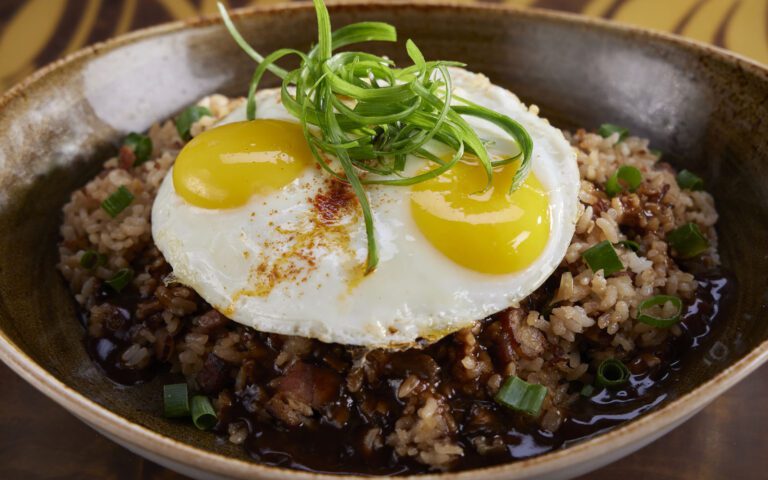 Loco Moco at Tropics Bar & Grill
