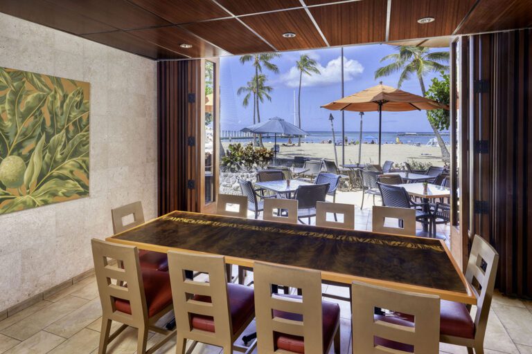 Interior photo of the Tropics Bar & Grill