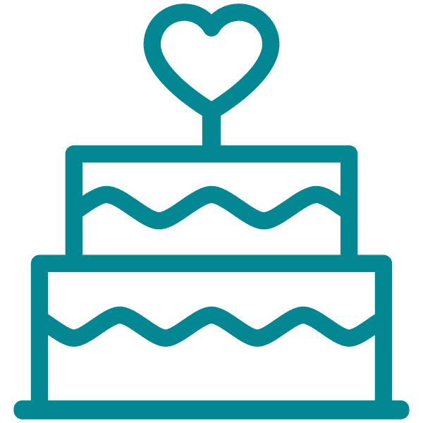 Illustration of a wedding cake