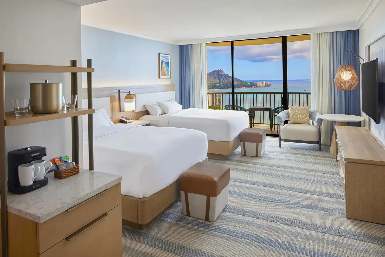 Rainbow Kai Ocean Front High Floor with 2 Queen Beds
