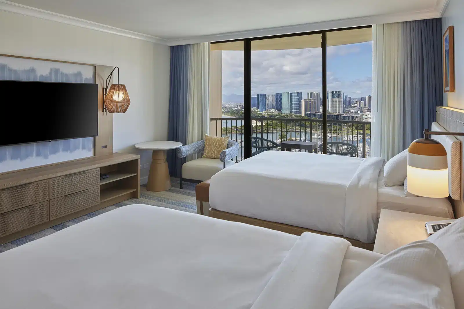 Rainbow Kai Ocean View Two Queens room