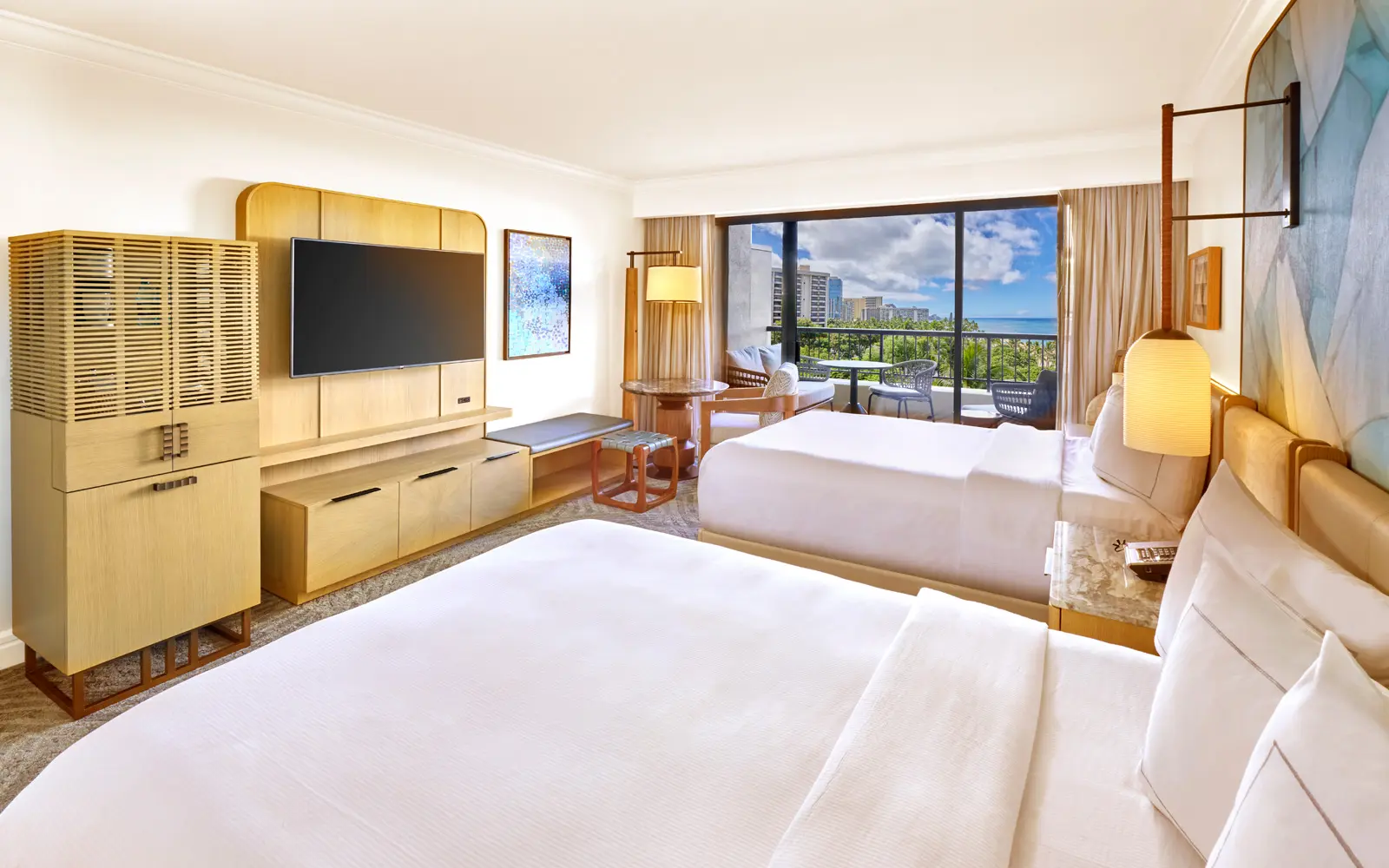 Ali’i Partial Ocean View with 2 Queen Beds