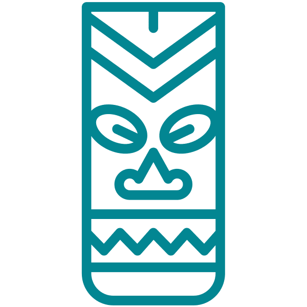 Illustration of a tiki doll