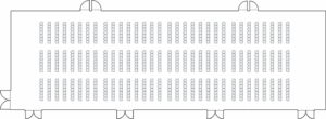 South Pacific Ballroom theater setup