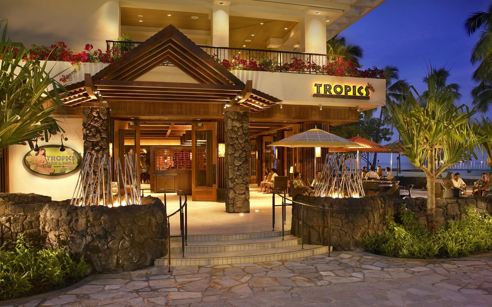 Tropics Bar and Grill entrance