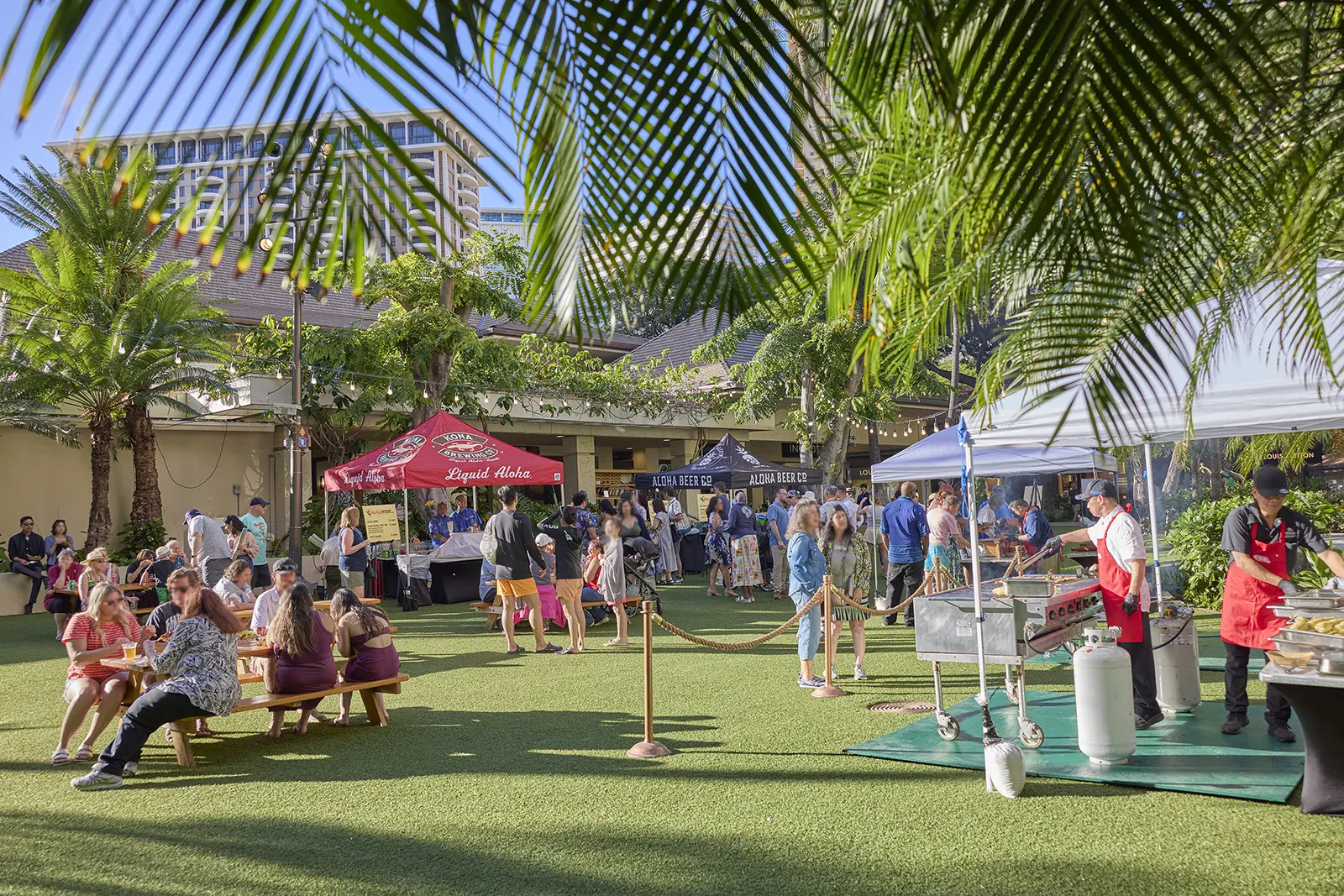 Huli Huli Chicken event on the lawn