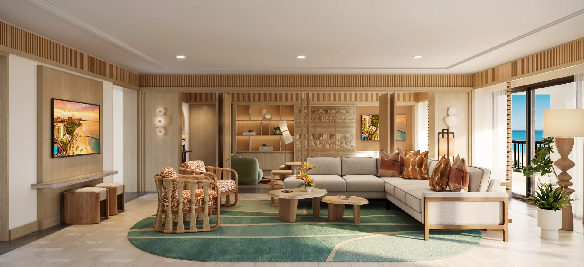 A rendering of the Presidential Suite at The Ali'i