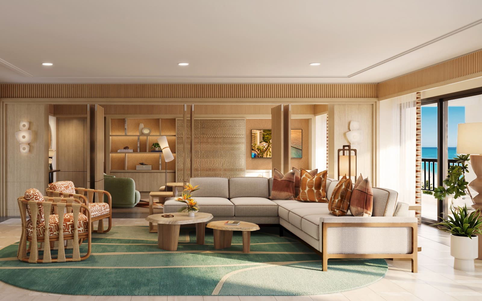 A rendering of the Presidential Suite at The Ali'i