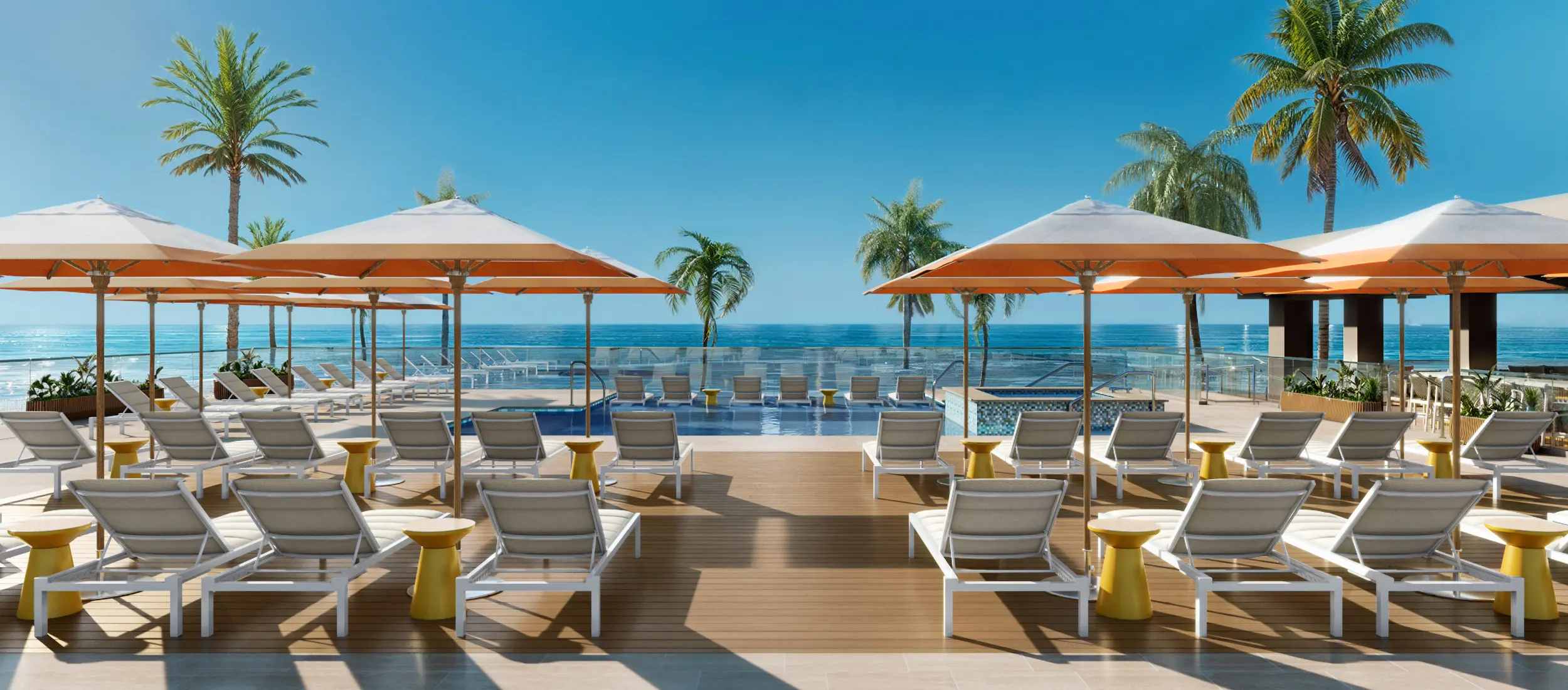 A rendering of the exclusive pool at The Ali'i